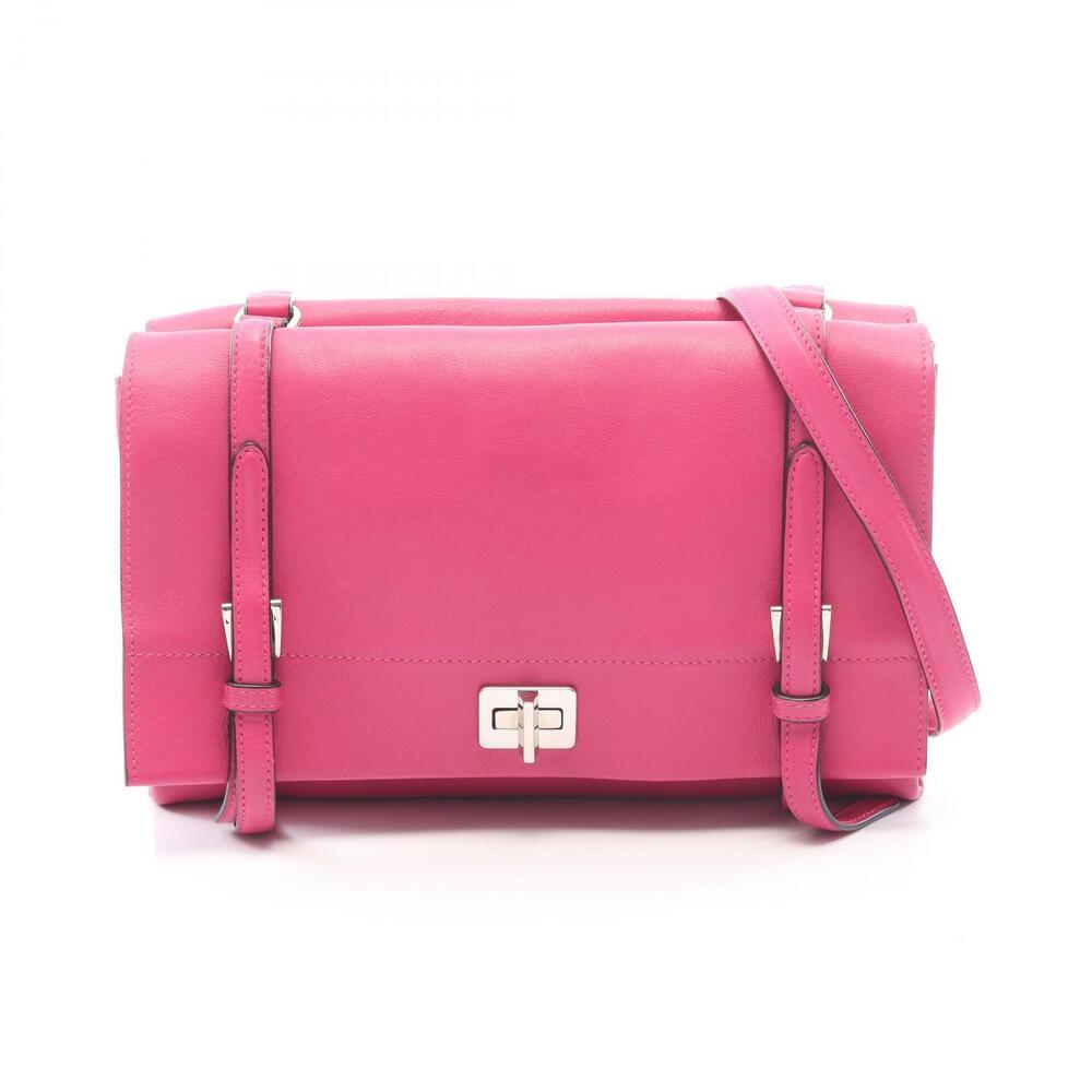 Prada Lux Calf Leather Shoulder Bag Pink